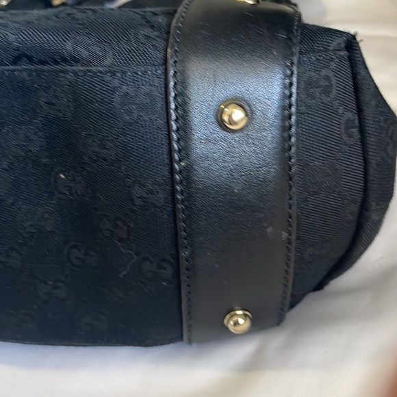 Black Gucci monogram shoulder bag - Picture 4 of 7